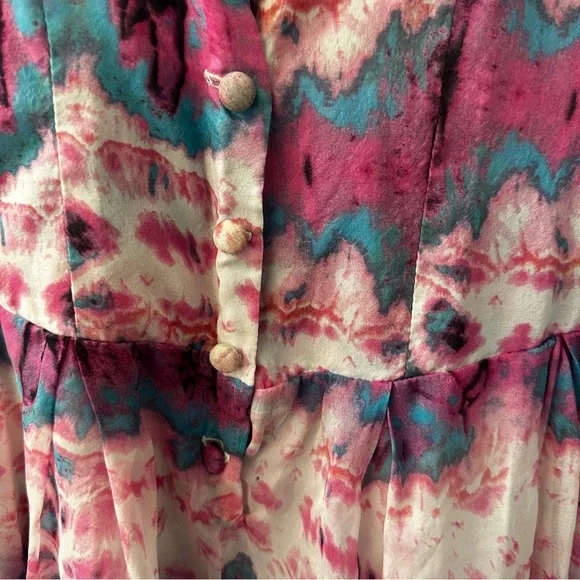 Rare Vanessa Mooney Watercolor Venus Multicolor Romper size S